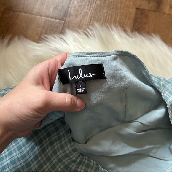 LULU’S Plaid And Simple Blue Plaid Ruffled Mini Skirt - Picture 5 of 5